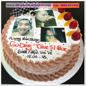 Bánh Sinh Nhật In Hình Ảnh - H166